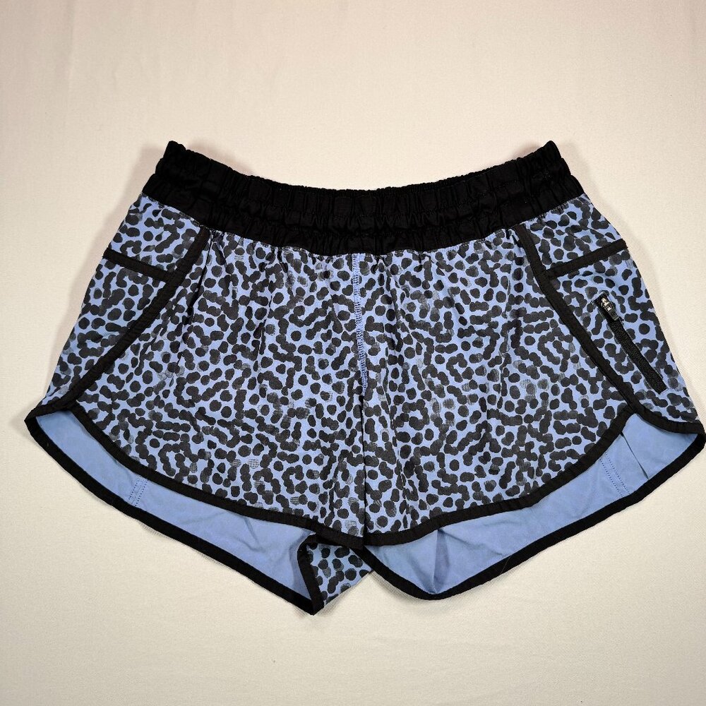 Lululemon Hotty Hot Shorts Cheetah Blue Sz 10